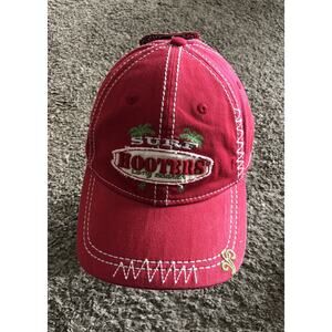 Vtg Surf HOOTERS Long Boards Hat Cap Red Tek Flex Size S/M New With Tags